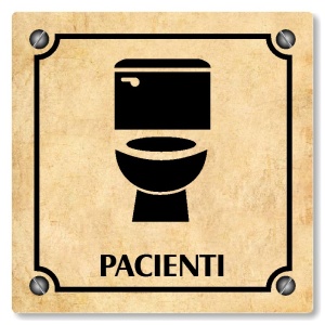 WC pacienti, 118x118mm, pergamen, Kansas